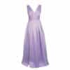 KARLIE lavender violet silk evening dress