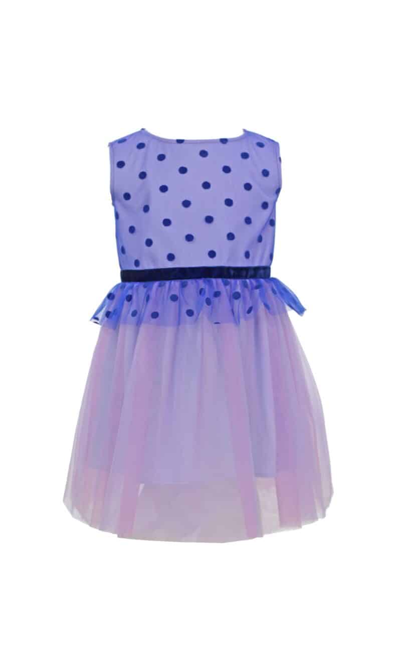 STELLA electric blue violet tulle girls dress
