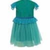 ELOISE green lace and turquoise tulle girls dress