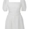 R 21145 - NICOLE white cotton lace dress - Ambar Studio