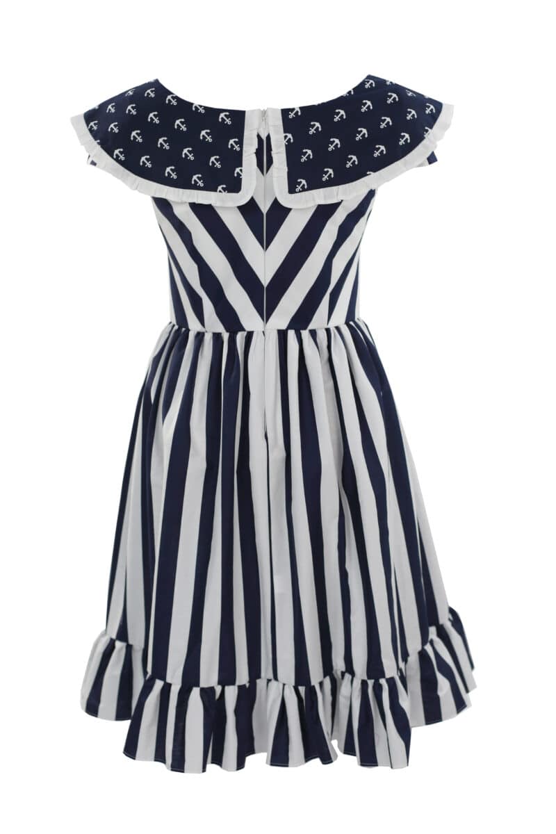 CASIANA cotton dress with stripes