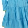 ALISIA blue ruffled cotton summer dress