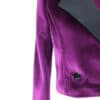 INESSA purple velvet and black silk evening jacket