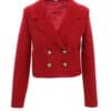 ELINA red wool short jacket