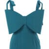 EMILIA turquoise short dress with bow