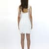 YANA white embroidery corset short evening dress