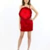 ANOUSHKA red mini dress with flower