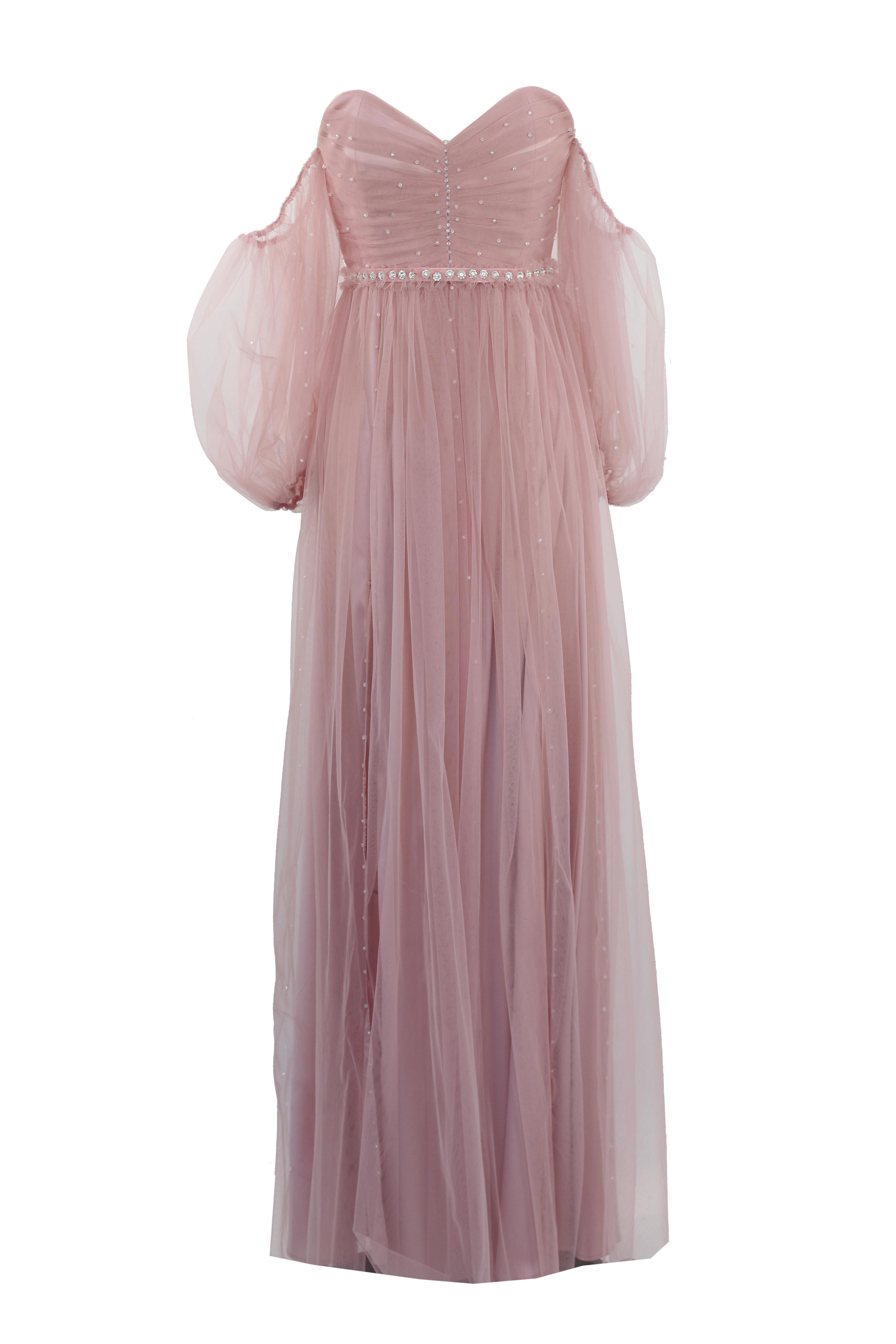 R20163 01 - LETIZIA pink dress AMBAR STUDIO